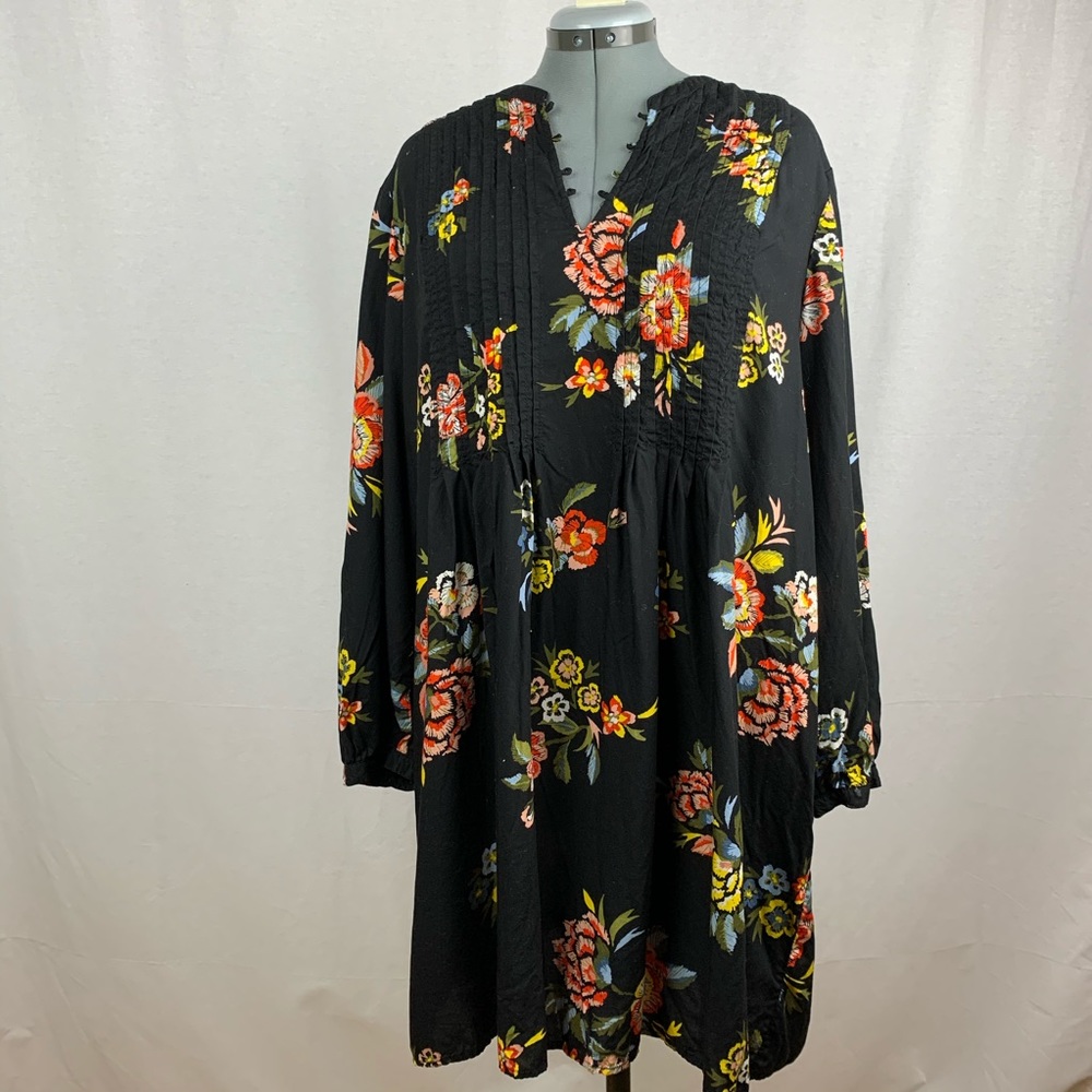 Old Navy |Peasant Dress |Size: XL |Black & Floral